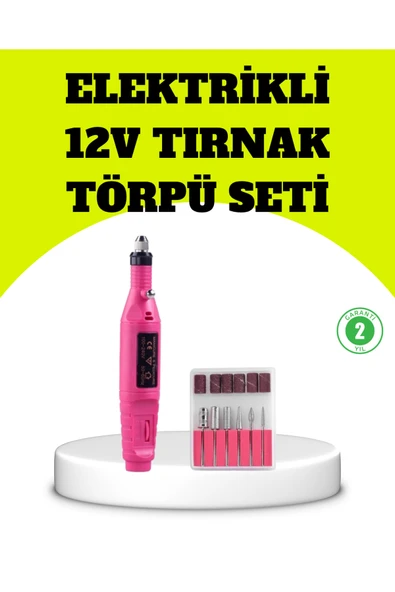 Elektrikli Manikür Pedikür Törpü Seti 6 Başlıklı ürün görseli 1