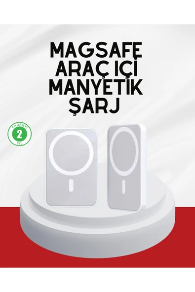 Şık Tasarımlı MagSafe Araç Telefon Tutucu Type-C Girişli ürün görseli 1