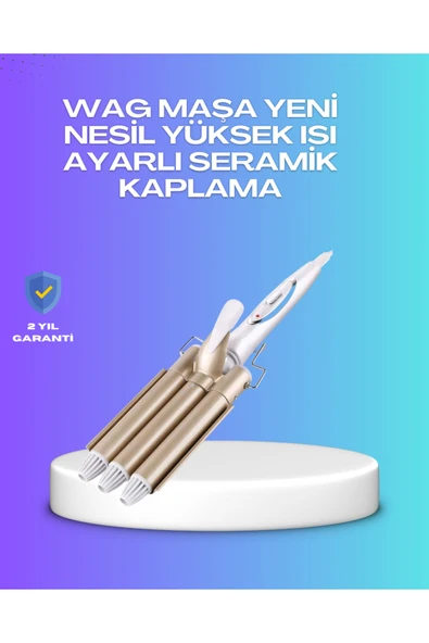 Hızlı Isınan Şarjlı Saç Kıvırıcı Maşa ürün görseli 1