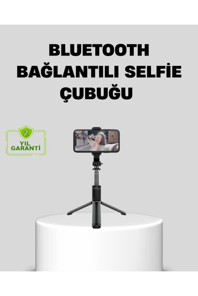 Bluetooth Selfie Çubuğu – 360° Dönebilen Başlık, Kablosuz Bağlantı ürün görseli 1