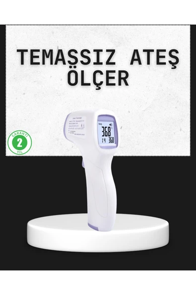 Temassız Termometre Hızlı Ölçüm Güvenli Dijital Ateş Ölçer ürün görseli 1