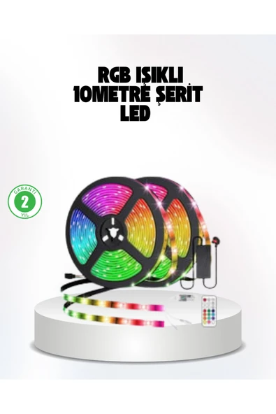 Müziğe Duyarlı Renkli Smart Şerit LED Işık USB Bağlantılı Ambiyans Aydınlatma ürün görseli 1