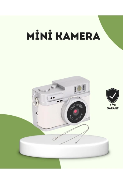Mini HD Dijital Kamera 1080P Kordonlu Taşınabilir Retro Model ürün görseli 1