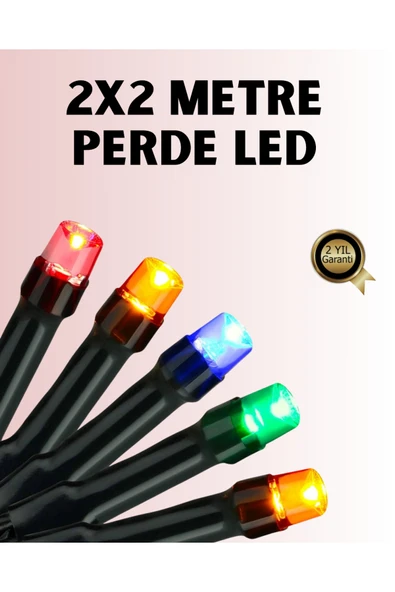 8 Modlu Zaman Ayarlı LED Perde Işık – Bahçe ve Balkon Dekorasyonu ürün görseli 1