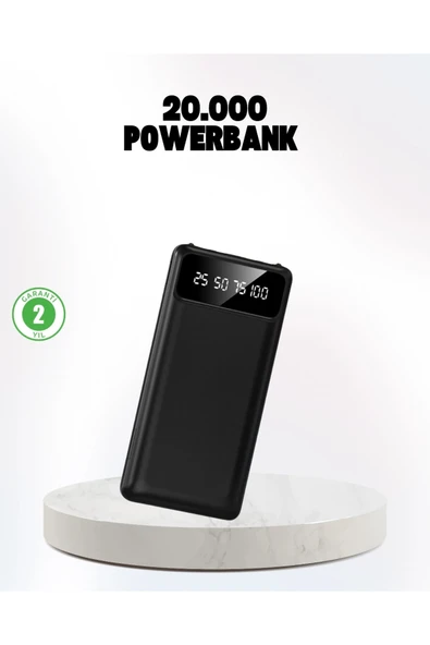 Çoklu Güvenlik Korumalı 20.000 mAh Powerbank Fener Özellikli ürün görseli 1