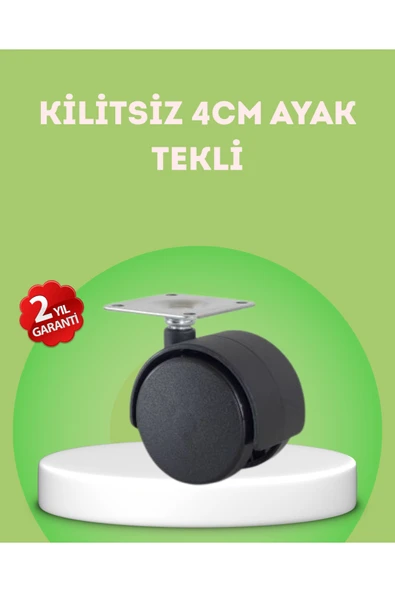 Kilitsiz 4 cm Mobilya Ayağı Tek Adet Pratik ve Dayanıklı ürün görseli 1