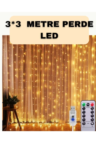 İç ve Dış Mekan Perde LED – Bahçe, Balkon ve Veranda İçin ürün görseli 1