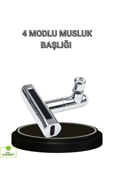 4 Fonksiyonlu Musluk Başlığı 360 Derece Dönebilen ve Su Tasarruflu ürün görseli 1