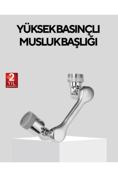 Döner Musluk Başlığı Çok Açılı Robotik Kol Su Tasarruflu ürün görseli 1