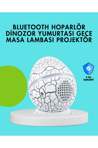 Dinozor Yumurtası Tasarımlı Gece Lambası – Müzik ve Işık Senkronizasyonlu ürün görseli 1