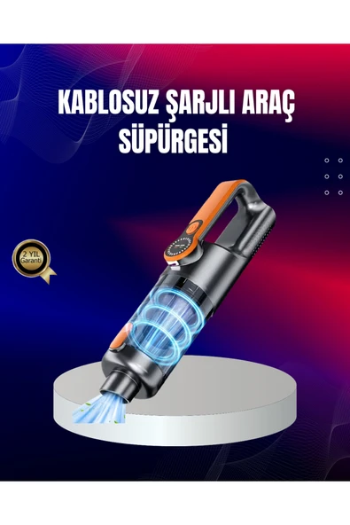 Taşınabilir Şarjlı El Süpürgesi Çok Yönlü Temizlik 5 Başlıklı Numaratör Hediyeli ürün görseli 1