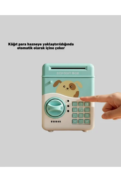 SAM51 MÜZİKLİ IŞIKLI KUMBARA SU YEŞİLİ - Resim 5