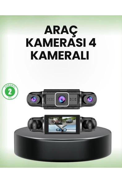 GPS’li 4 Kameralı Araç İç Dış Kayıt Sistemi 1080P WiFi Destekli ürün görseli 1