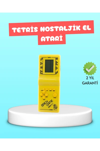 Taşınabilir El Aterisi Gameboy – Klasik Tetris Oyunu, Pil ile Çalışan Mini El Konsolu ürün görseli 1