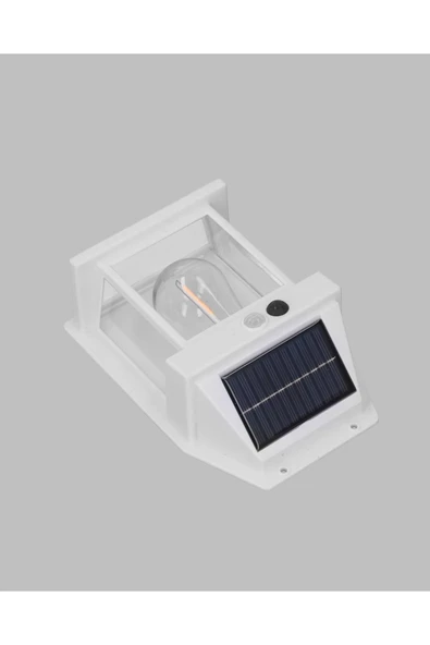 Güneş Enerjili Hareket Sensörlü Duvar Lambası - Resim 4