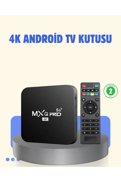 4K Android TV Box – 2GB RAM 16GB ROM, Hızlı Wi-Fi Bağlantılı Akıllı Medya Kutusu ürün görseli 1