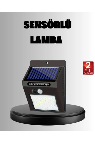 Solar LED Bahçe Aydınlatma – Hareket Sensörlü, Güneş Paneliyle Şarj Olan, IP65 Dayanıklı ürün görseli 1