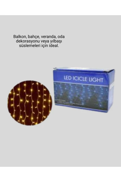 SAÇAKLI 4 METRE PERDE LED - Resim 2