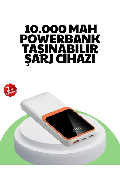 10000 mAh Hızlı Şarj Destekli Powerbank – Hafif, Kompakt ve Güvenli ürün görseli 1