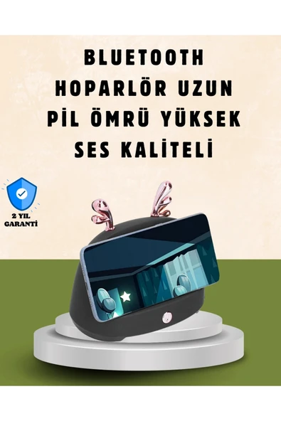 Kablosuz İndüksiyonlu Telefon Tutucu & Hoparlör – Net Ses, Kolay Kullanım ürün görseli 1