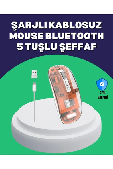 Sessiz ve Ergonomik Kablosuz Fare - 30 Gün Kullanım, 2 Modlu Bağlantı ürün görseli 1