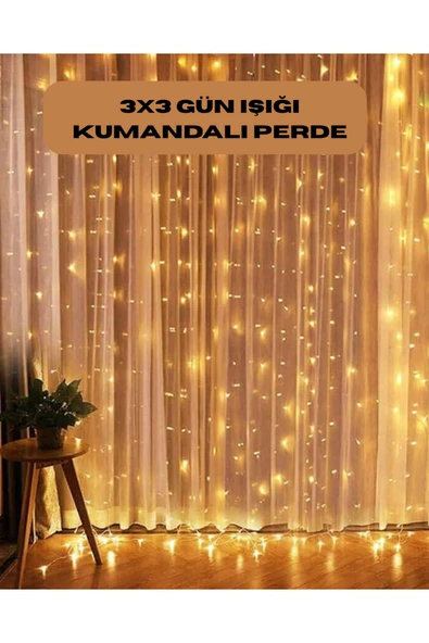 8 Fonksiyonlu Uzaktan Kumandalı Günışığı Perde Peri Led Dekoratif Işık ürün görseli 1