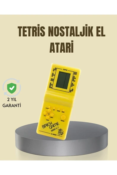 Taşınabilir Tetris Oyunu El Konsolu – Dayanıklı Plastik, Pil ile Çalışan Retro Oyun Aleti ürün görseli 1
