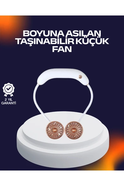 USB Şarjlı Katlanabilir Mini Boyun Fanı 1–3 Saat Kullanım ürün görseli 1