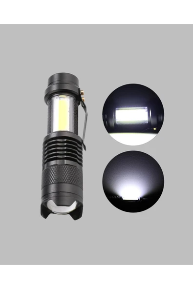 Suya Dayanıklı 4 Modlu Mini LED El Feneri - Resim 5