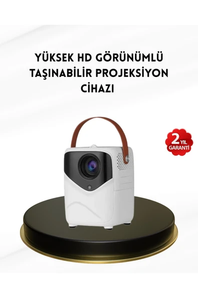 Mini Akıllı Projektör – 1080P Full HD, 64GB Depolama, 2GB RAM, Uzaktan Kumanda Destekli ürün görseli 1