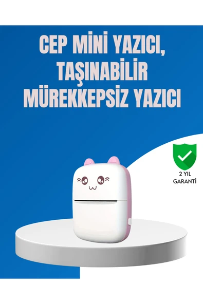 Mini Bluetooth Termal Yazıcı 1200mAh Şarjlı Taşınabilir ürün görseli 1