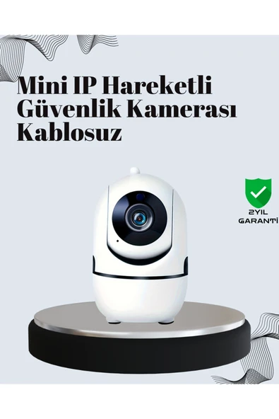 Akıllı Kontrol ve Hareket Takipli 1080P Kablosuz Güvenlik Kamerası – Gece Görüşlü ve İki Yönlü Sesli ürün görseli 1