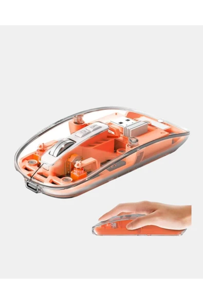 Kablosuz Çift Modlu Mouse – Bluetooth 5.0 + 2.4GHz - Resim 2