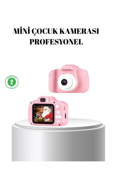 Pembe Mini 1080p HD Çocuk Kamera – 8MP, Video Kaydı,TF Kart Destekli ürün görseli 1
