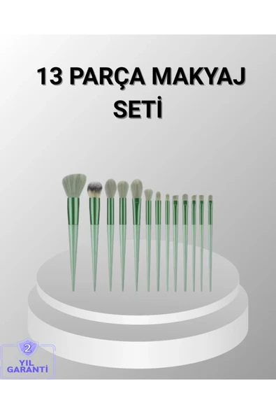13 Parça Makyaj Fırça Seti – Ergonomik, Dökülme Yapmayan, Taşınabilir ürün görseli 1