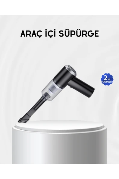 Kablosuz El Süpürgesi – Araç İçi Temizlik İçin 5500PA Güçlü Emiş, USB Şarjlı ürün görseli 1