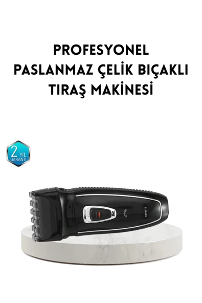 Unisex Şarjlı Saç ve Sakal Kesme Makinesi – Sessiz Motor, 1–12 mm Ayarlanabilir Başlık ürün görseli 1