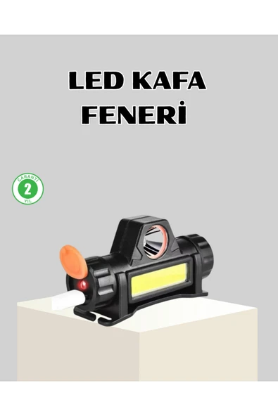 Kamp ve Doğa İçin Şarjlı LED Baş Feneri – Mıknatıslı, Su Geçirmez ürün görseli 1