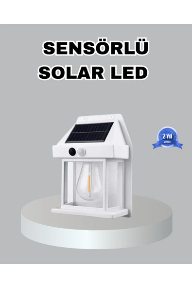 Üç Modlu Güneş Enerjili Duvar Lambası 1800mAh Bataryalı ve Hareket Sensörlü ürün görseli 1
