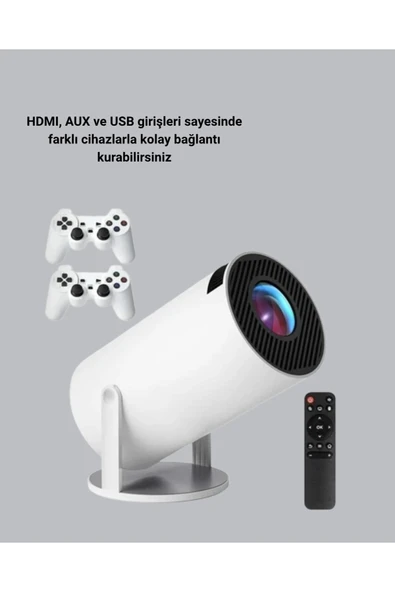Bluetooth 5.0 ve Wi-Fi 6 Akıllı 4K Projeksiyon - Resim 2