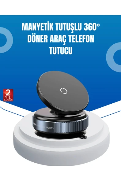 Evrensel Manyetik Araç Telefon Tutucu 360 Döner Başlık ürün görseli 1