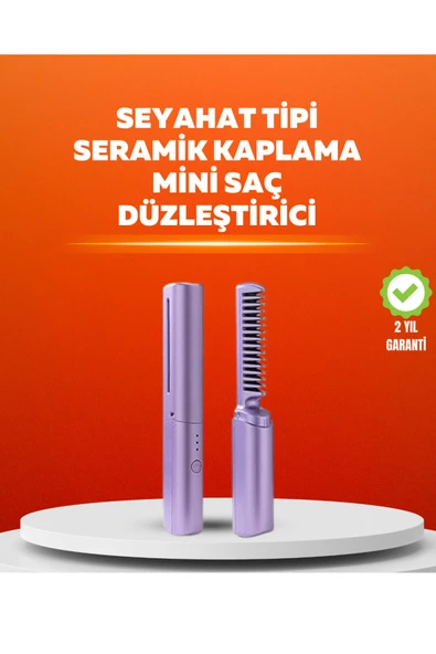 USB Şarjlı Kablosuz Saç Düzleştirici – Seyahat ve Günlük Kullanım ürün görseli 1