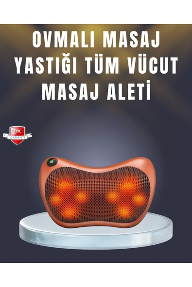 Çok Fonksiyonlu Boyun Bel Sırt Masaj Yastığı Araç İçi Uyumlu ürün görseli 1