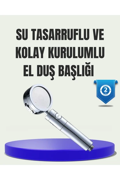 Masaj ve Yağmur Modlu Su Tasarruflu Duş Başlığı ürün görseli 1