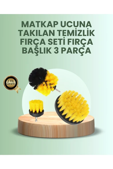 Banyo ve Mutfak İçin Matkap Ucu Temizlik Fırçası 3’lü Set ürün görseli 1