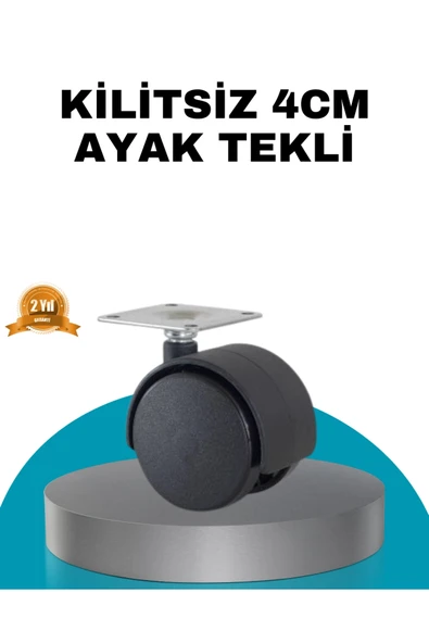 4 cm Kilitsiz Masa Ayağı Tekli Sessiz ve Akıcı Hareket ürün görseli 1