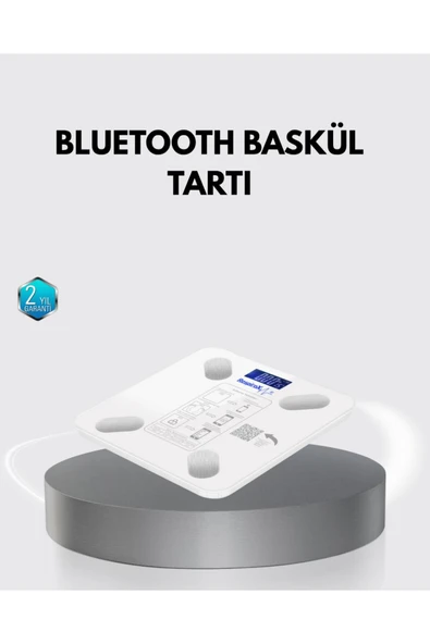 Bluetooth Akıllı Tartı – 8 Fonksiyonlu Dijital Baskül, 180 kg Kapasiteli ürün görseli 1