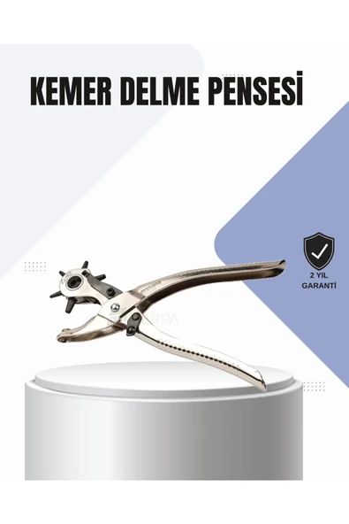Kemer Delme Pensesi Çok Amaçlı 6 Farklı Delik Boyu Ayarlı Deri Delme Aleti ürün görseli 1