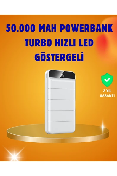 50000mAh LED Göstergeli Taşınabilir Şarj Cihazı ürün görseli 1