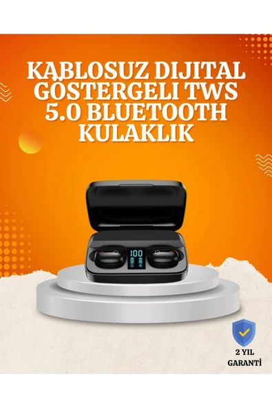 1800 mah Güçlü Şarj Kutusu İle Bluetooth Kulaklık Seti ürün görseli 1
